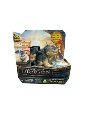 How To Train Your Dragon Roaring Minis Gronckle Toy With 25+ Sounds & Touch Sens